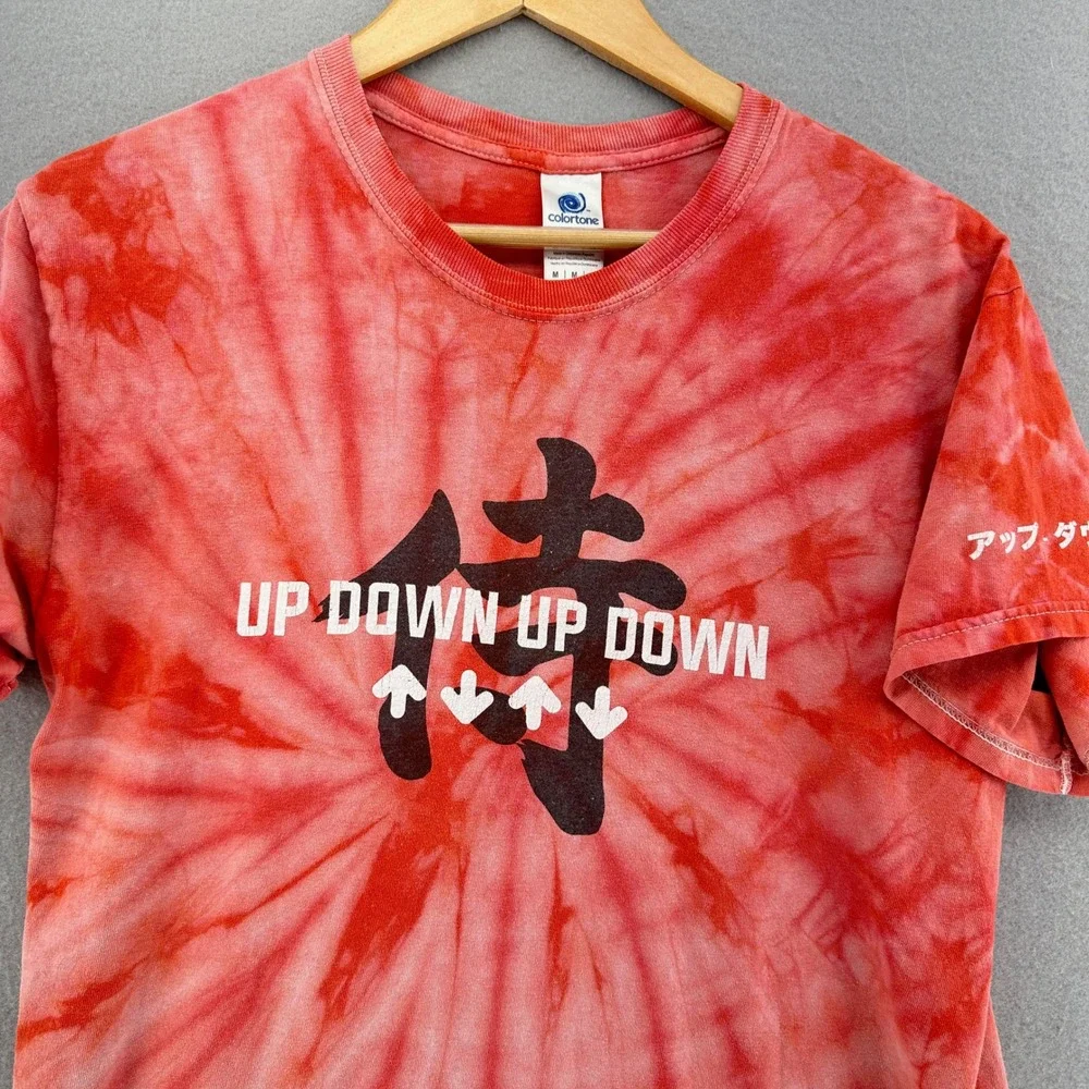 CoryxKenshin Up Down Up Down Official YOUTUBE Tie Dye Shirt Red SZ M Gamer RARE